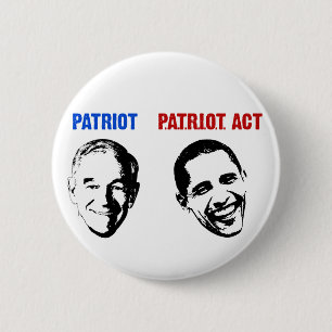 Macaron Rond 5 Cm Patriote/Patriot Act
