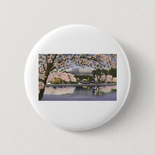 Macaron Rond 5 Cm PAU44 le Lincoln Memorial .tif (Devant)