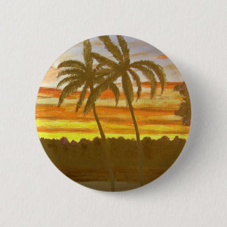 Macaron Rond 5 Cm Paumes de coucher du soleil