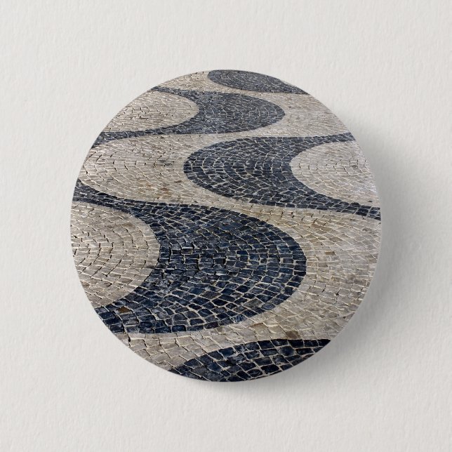 Macaron Rond 5 Cm Pavée Portugaise (Devant)