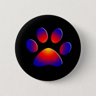 MACARON ROND 5 CM PAW COLORÉ