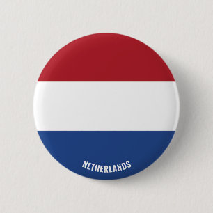 Macaron Rond 5 Cm Pays-Bas Drapeau charmant patriotique