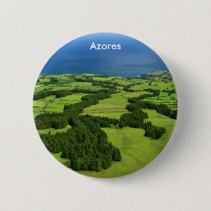 Macaron Rond 5 Cm Paysage des Açores