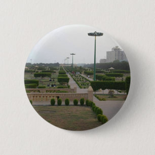 Macaron Rond 5 Cm Paysage Pittoresque du parc Benazir Imprimer