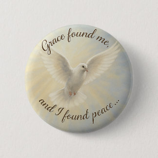 Macaron Rond 5 Cm Peace Dove Custom Button Design...