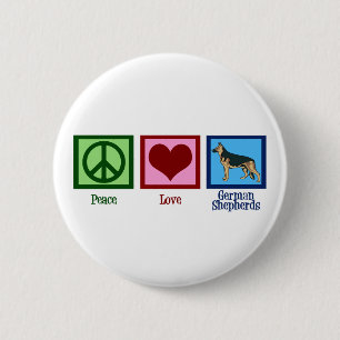 Macaron Rond 5 Cm Peace Love Bergers allemands