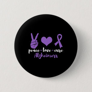 Macaron Rond 5 Cm Peace Love Cure Heimerheimers Sensibilisation Guer