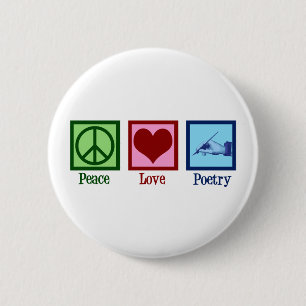 Macaron Rond 5 Cm Peace Love Poetry Pretty Poet