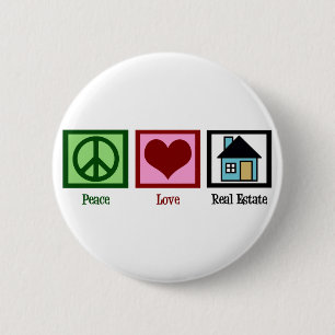 Macaron Rond 5 Cm Peace Love Real Estate Company