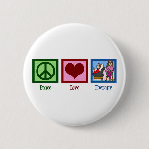 Macaron Rond 5 Cm Peace Love Therapy
