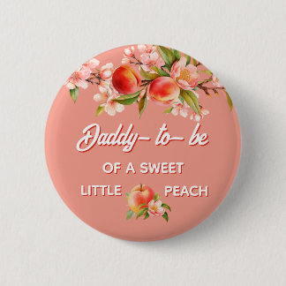 Macaron Rond 5 Cm Peach Baby Shower Family Dad