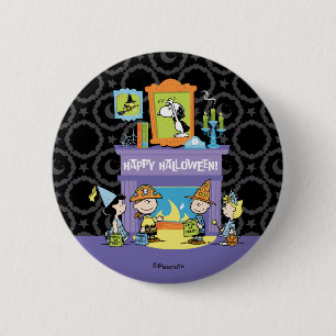 Macaron Rond 5 Cm Peanuts Salles Ensorcelées Halloween