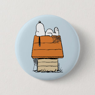Macaron Rond 5 Cm Peanuts   Snoopy Halloween Nap