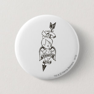 Macaron Rond 5 Cm PEBBLES™ Daddy's Girl B&W