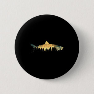 Macaron Rond 5 Cm Pêche Extérieur Forêt Nature Hommes Femmes Faune F