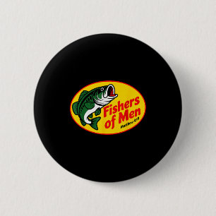 Macaron Rond 5 Cm Pêcheurs d'hommes Matthieu 4_19 Biblique de pêche 