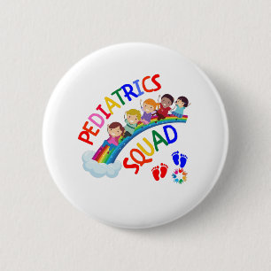Macaron Rond 5 Cm Pediatric Squad - Pediatric Pediatrician Gifts