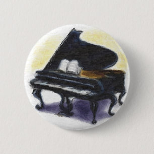 Macaron Rond 5 Cm Peinture à l'huile : Mon piano