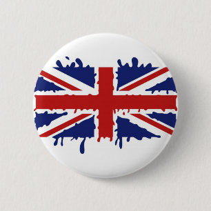 Macaron Rond 5 Cm Peinture britannique