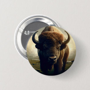 Macaron Rond 5 Cm Peinture de bison