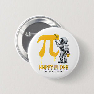 Macaron Rond 5 Cm Peinture personnalisée d'astronaute cool Symbole P