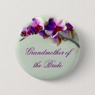 Macaron Rond 5 Cm Peinture rayonnante d'orchidée