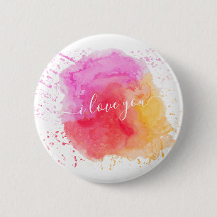 Macaron Rond 5 Cm Peinture rose moderne