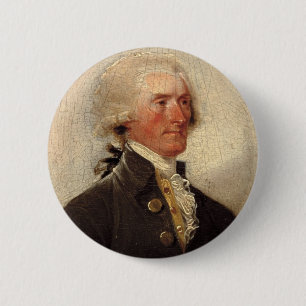 Macaron Rond 5 Cm Peinture rustique de Thomas Jefferson