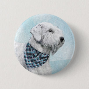 Macaron Rond 5 Cm Peinture Sealyham Terrier - Cute Original Chien Ar