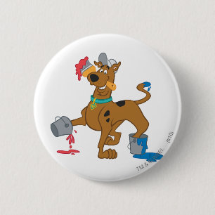 Macaron Rond 5 Cm Peintures Scooby-Doo