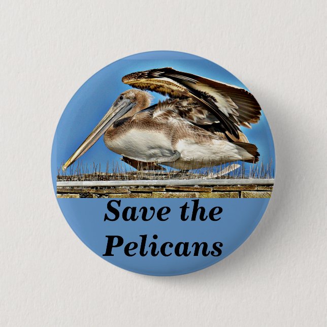 Macaron Rond 5 Cm Pelican_ (Devant)