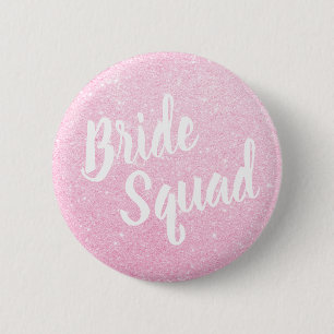 Macaron Rond 5 Cm Peloton rose élégant et moderne de jeunes marié