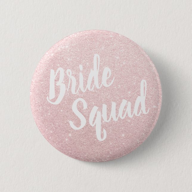 Macaron Rond 5 Cm Peloton rose élégant et moderne de jeunes mariées (Devant)