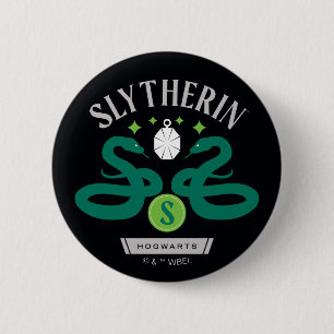 Macaron Rond 5 Cm Pendentif double serpent de la maison SLYTHERIN™ G