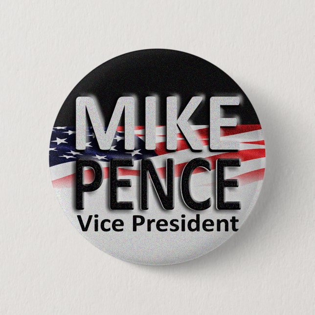 Macaron Rond 5 Cm Penny de Mike pour le vice-président (Devant)