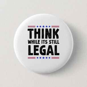 Macaron Rond 5 Cm Pensez Alors Que C'Est Encore Un Cadeau Politique