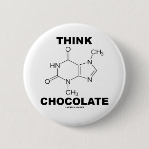 Macaron Rond 5 Cm Pensez le chocolat (la chimie de molécule de