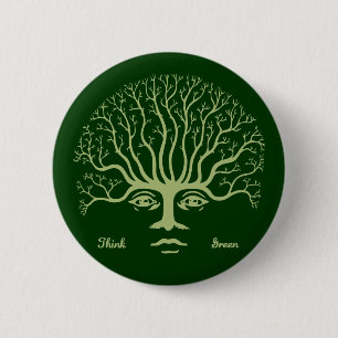 Macaron Rond 5 Cm Pensez le vert II