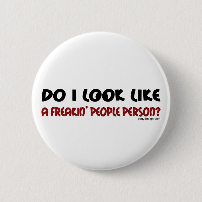 Macaron Rond 5 Cm People Button (Devant)