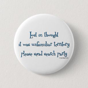 Macaron Rond 5 Cm Perdu dans la pensée