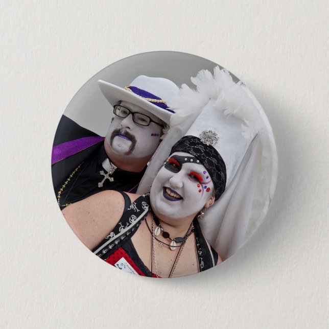 Macaron Rond 5 Cm Père Bertha et soeur Sorenda (Devant)
