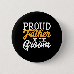 Macaron Rond 5 Cm Père fier du marié, participation au mariage