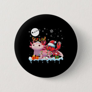 Macaron Rond 5 Cm Père Noël Crabe équitation Axolotl Reindeer Mer de