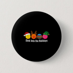 Macaron Rond 5 Cm Père Noël de Noël Ckleball Renne Elfe Noël dégueu