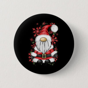 Macaron Rond 5 Cm Père Noël de Noël Homme M Monsieur Claus Gnome Pyj