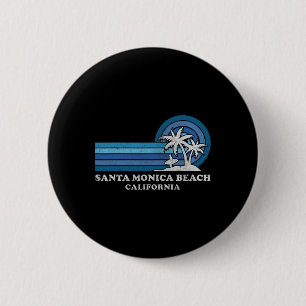 Macaron Rond 5 Cm Père Noël Monica Beach California Family Summer Va