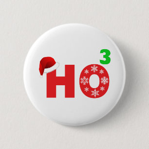 Macaron Rond 5 Cm père Noël rit de Noël