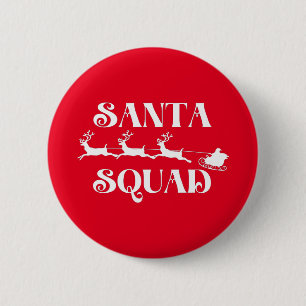 Macaron Rond 5 Cm Père Noël Squad Noël