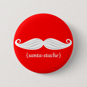 Macaron Rond 5 Cm père Noël-Stache