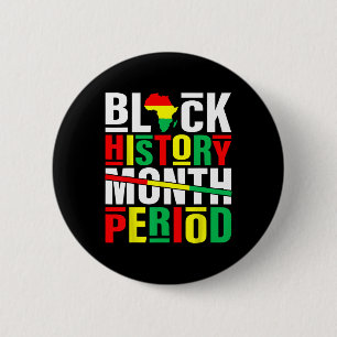 Macaron Rond 5 Cm Période du Mois de l'histoire des Noirs d'Afrique